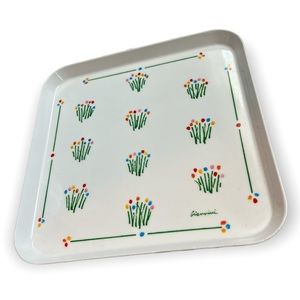 Vintage Giannini Melamine Tray Tulip Floral